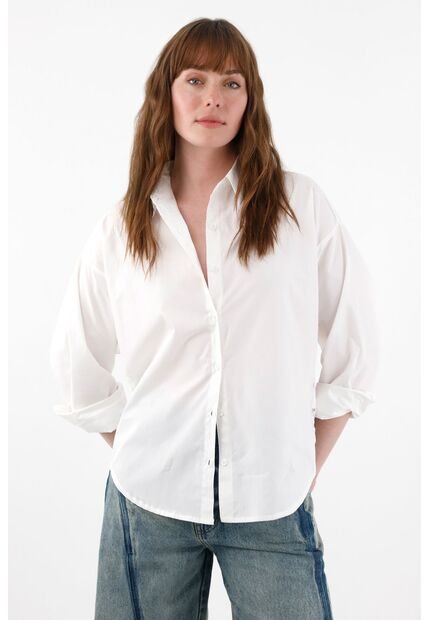 Tennis Camisa Amplia Con Encaje Crudo Para Mujer