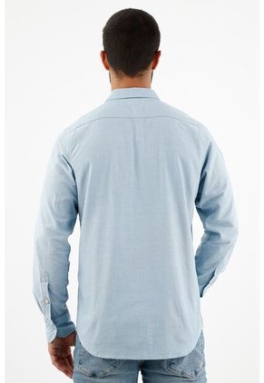 Camisa Clásica Gris Para Hombre