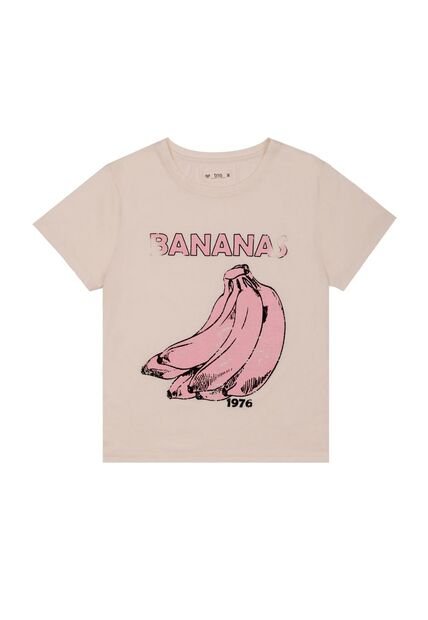 Tennis Camiseta Rosada Con Estampado Para Mujer