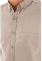 Tennis Camisa Oxford Manga Larga Café Para Hombre de Tennis