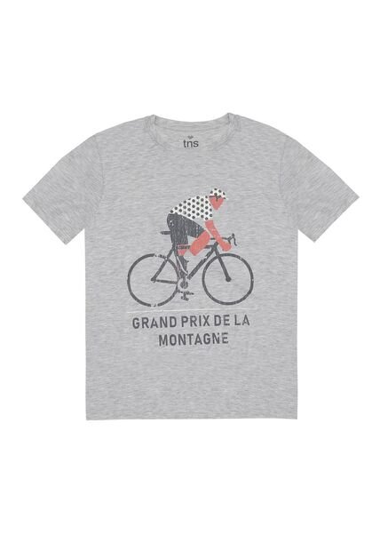 Tennis Camiseta Cuello Redondo Con Estampado Para Hombre