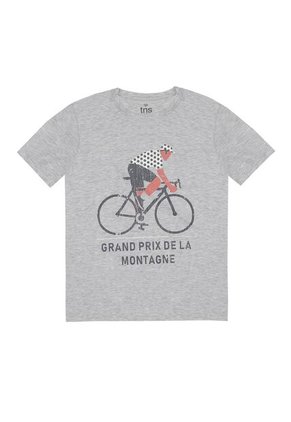 Tennis Camiseta Cuello Redondo Con Estampado Para Hombre