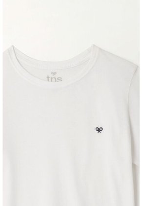 Camiseta Manga Corta Blanca Para Niño