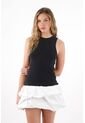 Tennis Vestido Corto Tipo Globo Negro Para Mujer de Tennis