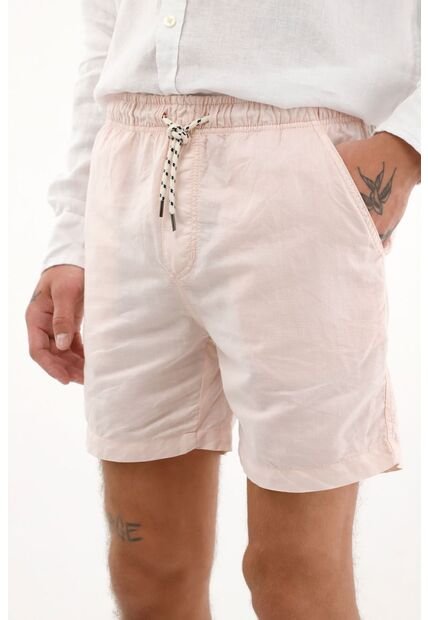 Bermuda Morada Con Pretina Enresortada Para Hombre