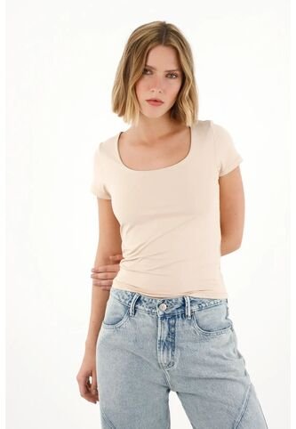 Tennis Camiseta Básica Manga Corta Blanca Para Mujer Tennis