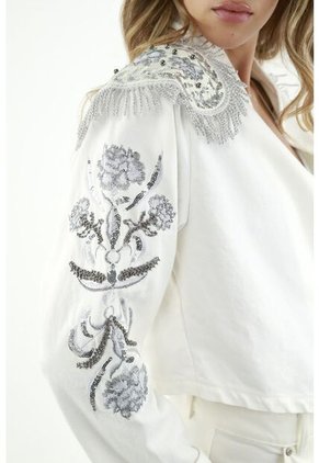 Chaqueta Crudo Tipo Torera Para Mujer