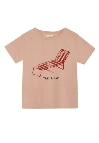 Camiseta Rosada Con Estampado Para Mujer Tennis