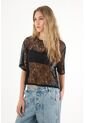 Tennis Camiseta Boxy Fit De Silueta Amplia Negra Para Mujer de Tennis