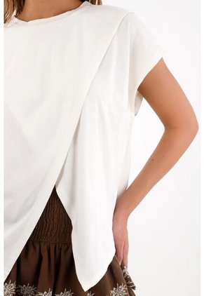 Tennis Camiseta Crop Estampada Negra Para Mujer