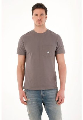 Tennis Camiseta En Tela Piqué Gris Para Hombre