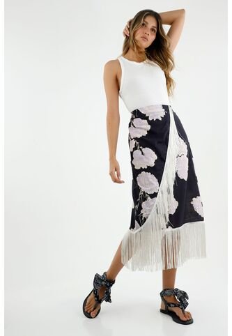 Tennis Falda Midi Estampada Para Mujer Tennis