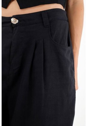 Tennis Bermuda Negra Larga Para Mujer