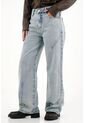 Tennis Jean Wide Leg Tiro Alto Azul Claro Para Mujer de Tennis