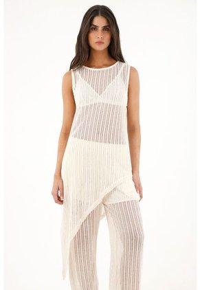 Tennis Camiseta Larga Manga Sisa Crudo Para Mujer