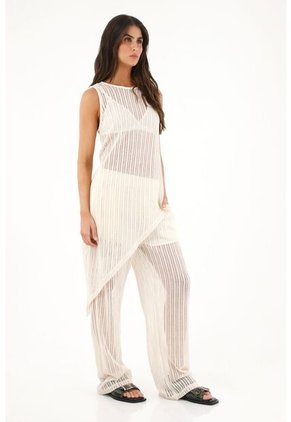 Tennis Camiseta Larga Manga Sisa Crudo Para Mujer