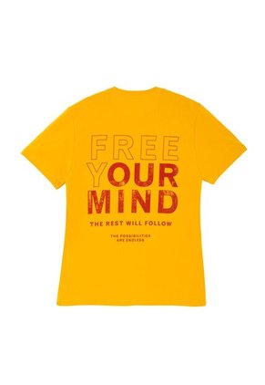 Tennis Camiseta Amarilla Manga Corta Para Hombre