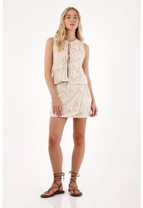 Tennis Chaleco Con Diseño Bordado De Peces Para Mujer