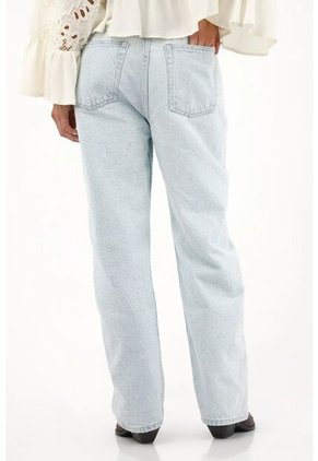 Tennis Jean Recto Con Efecto Desgaste Para Mujer