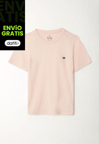 Camiseta Rosada Manga Corta Para Niño Tennis