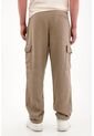 Tennis Pantalón En 100% Lino Bota Recta Café Para Hombre de Tennis