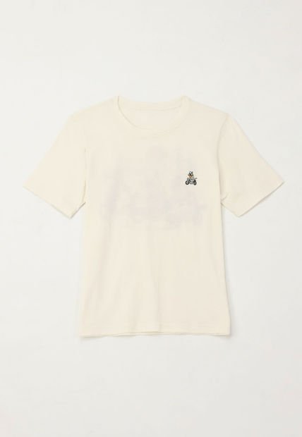 Camiseta Con Estampado Roadtrip Cruda Para Niño