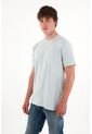 Camiseta Básica Con Mini Print Azul Para Hombre de Tennis
