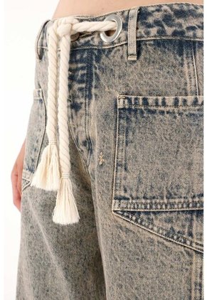 Tennis Jean Horseshoe Con Cordón Decorativo Para Mujer