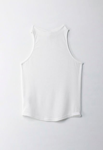 Camiseta En Tela Tejida Con Brillo Crudo Para Mujer