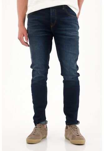 Tennis Jean Súper Skinny Cinco Bolsillos Azul Para Hombre Tennis