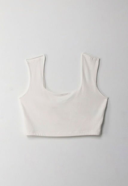 Camiseta Crop Manga Sisa Crudo Para Mujer