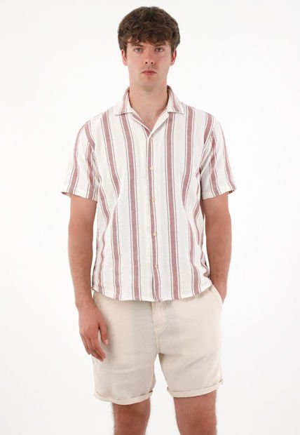 Camisa Con Diseño A Rayas Para Hombre