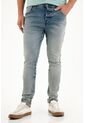 Tennis Jean Super Skinny Tiro Medio Con Efecto Empolvado Para Hombre de Tennis