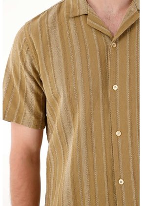 Tennis Camisa Con Diseño A Rayas De Ajuste Cómodo Para Hombre