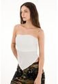 Tennis Camiseta Strapless Con Transparencia Para Mujer de Tennis