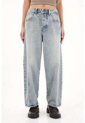 Tennis Jean Horseshoe De Tiro Bajo Azul Para Mujer