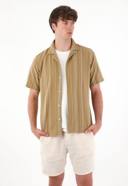 Camisa Con Diseño A Rayas Para Hombre