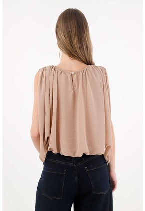 Tennis Camisa En Tela Liviana Y Vaporosa Crudo Con Acabado Suave Para Mujer