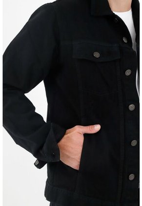 Tennis Chaqueta De Jean Negra Para Hombre