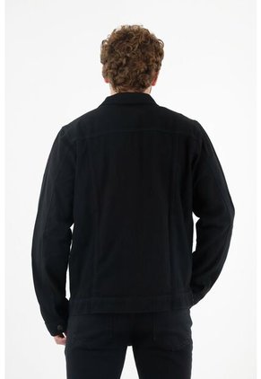 Tennis Chaqueta De Jean Negra Para Hombre