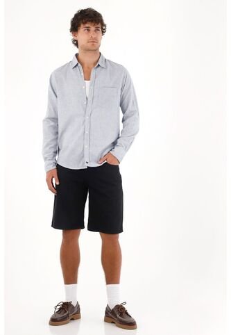 Tennis Bermuda En Dril Negra Para Hombre Tennis