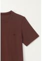 Camiseta Básica Con Raqueta Bordada Café Para Niño de Tennis