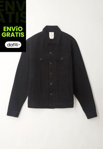 Tennis Chaqueta Negra En Denim Para Hombre Tennis