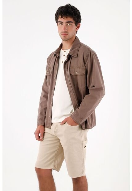 Tennis Bermuda Tipo Cargo Café Para Hombre