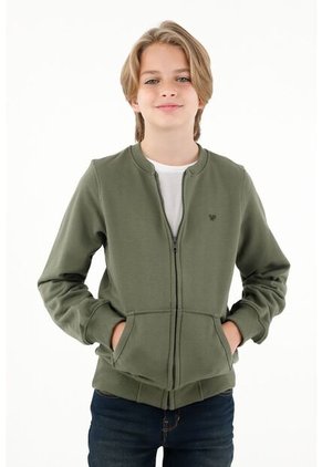 Buzo Verde Cuello Neru Para Niño