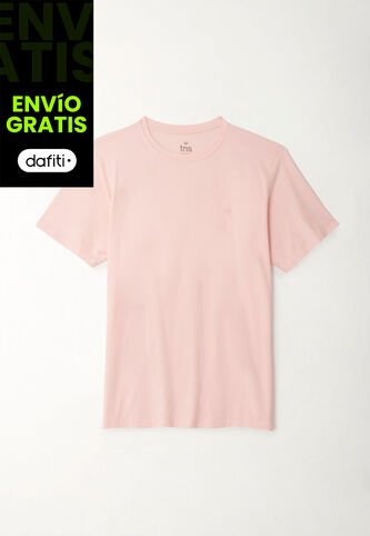 Camiseta Rosada Manga Corta Para Hombre Tennis