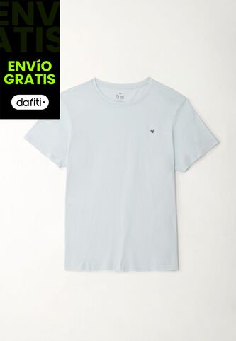 Tennis Camiseta Cuello Redondo Azul Para Hombre Tennis