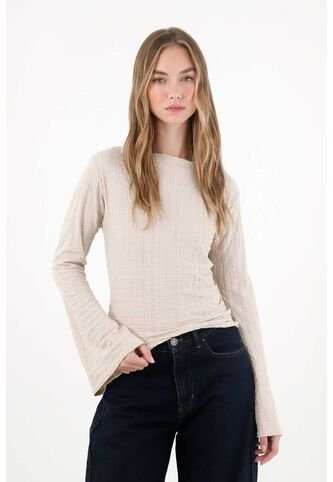 Tennis Camiseta Con Puños Tipo Campana Para Mujer Tennis