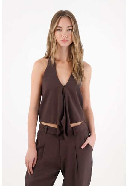 Tennis Chaleco Con Caída Asimétrica Para Mujer