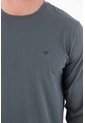 Tennis Camiseta Manga Larga Azul Para Hombre de Tennis